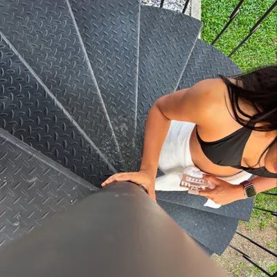 A cool shot from a trip, enjoying the moment. Fitness gives me the energy and confidence to go out and live a full life, and that's what it's all about.