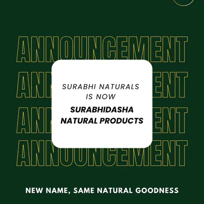 This announcement marked an important evolution in my brand's journey. Surabhi Naturals became Surabhidasha, a name that reflects destiny and a deeper connection to our traditional roots while promising the same natural goodness.