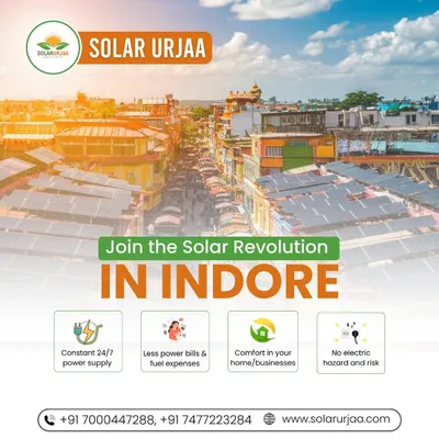 Join the solar revolution in Indore. We provide a constant 24/7 power supply, helping you reduce power bills and fuel expenses while ensuring a safe, comfortable environment for your home or business.
