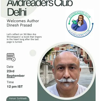 Join us for an enriching literary afternoon with the acclaimed author, Dinesh Prasad, as we reflect on his book "All Men Are Worshippers."