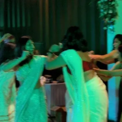 Guests enjoying a social event at the Taj Yeshwantpur, where I played alongside celebrity singer Mohammed Aslam.