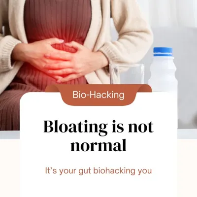 Please remember, bloating is not normal. It is a critical signal from your gut, a form of biohacking your body uses to tell you something is wrong. It's time we stop ignoring it and start listening.