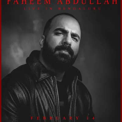 The main announcement poster for Faheem Abdullah's first-ever main stage concert in Bangalore. I create clean, powerful artwork that puts the artist front and center, supported by a detailed, persuasive description to drive ticket sales.