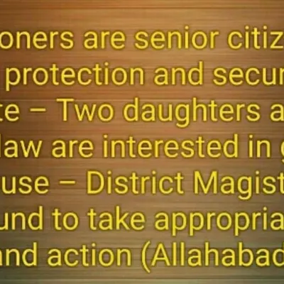 I am committed to upholding the rights of senior citizens, particularly in property disputes. This ruling from the Allahabad High Court reinforces the state's duty to protect elderly parents from harassment by their children over property. It empowers the District Magistrate to take decisive action, ensuring elders can live with security and dignity.
