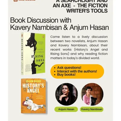 An evening with acclaimed novelists Kavery Nambisan and Anjum Hasan. We host book discussions that delve into the power of fiction and why it matters in today's world.
