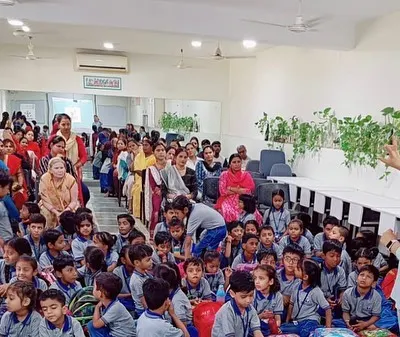 This is where the magic happens. I am leading an interactive nutrition workshop for school children and their parents. My goal is to make learning about healthy eating a fun and engaging experience for the entire family, building a foundation for lifelong wellness.