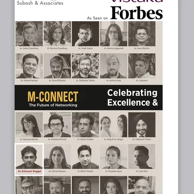 I was honored to be featured in Forbes and Vistara Magazine as part of the M-Connect event, celebrating excellence and networking in the design community.