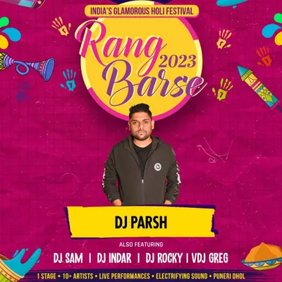 My feature on the 'Rang Barse 2023' Holi festival poster in Mumbai. I was part of a lineup of over 10 artists for this major event.