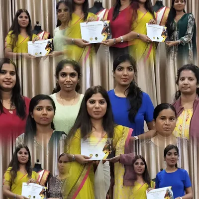 A beautiful collage of Batch 23. It's a joy to see them all graduate, holding their certificates with pride. Every drape tells a story of timeless beauty.