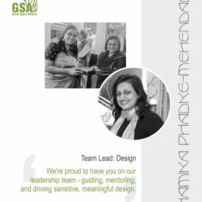We are proud to have Shamika Phadke-Mehendale on our leadership team as Team Lead for Design. Her journey from landscape architect to mentor exemplifies our culture of growth, where she helps translate project visions into sensitive, meaningful, and buildable landscapes.