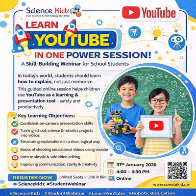 We offer special skill-building webinars, like this one on using YouTube as a productive learning and presentation tool. Our workshops go beyond just robotics to build all-around digital literacy.