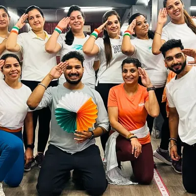 Celebrating Independence Day with patriotic fervor and fitness. Our tribe came together dressed in the tri-color, saluting the nation with energy and smiles.