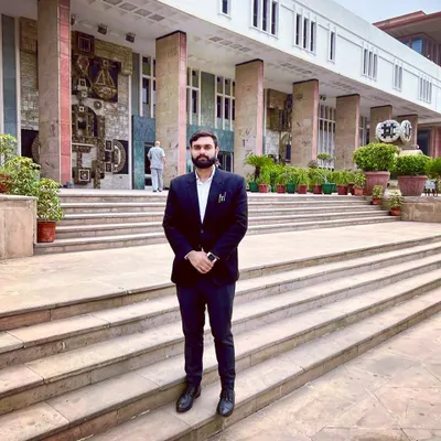 Standing outside the Delhi High Court, a place I know well. Being a High Court criminal advocate means I am constantly here, arguing cases and fighting to protect my clients' rights.