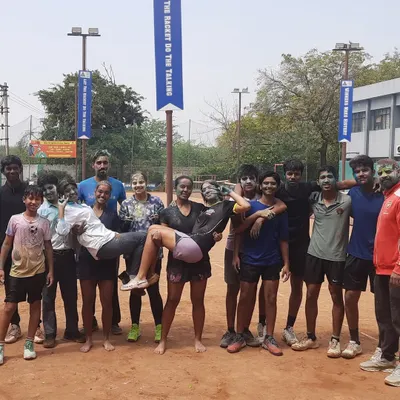 Celebrating Holi on the court with our tennis family. It's moments like these that build the strong community spirit we are known for.