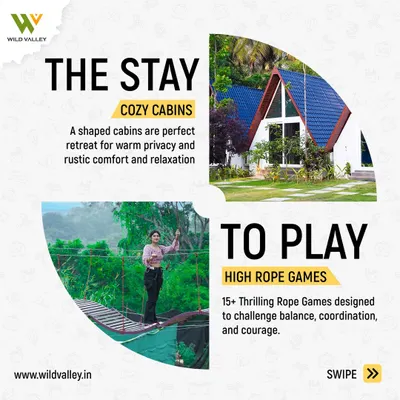 Our cozy A-shaped cabins are perfect for a retreat, offering warm privacy and rustic comfort. They are a favorite among guests at our Nandi Hills and Kanakapura locations.