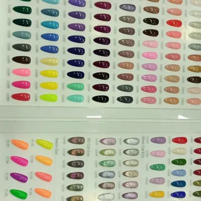 I bring a wide selection of gel polish colors to every home appointment. You can see all the options in person to choose the perfect shades for your nail art.