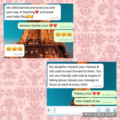 I love hearing that kids look forward to my classes. My goal is to focus on each and every child, making sure they all feel included and inspired.