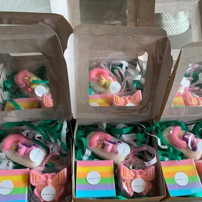 A magical trio of our bestselling kids' soaps. This popular gift box combines the Unicorn Popsicle, a vibrant Rainbow Soap Bar, and a delicate Butterfly Soap for a fantasy world in a box.