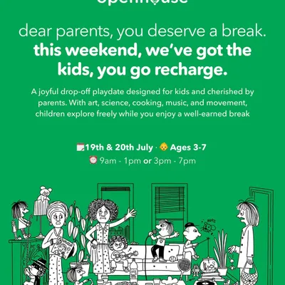 Parents, you deserve a break. Our "Parents Day Out" is a joyful drop-off playdate where kids explore art, science, and music while you get some well-earned time to recharge.