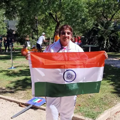 We are incredibly proud that our director, Nikunj ma'am, was selected to lead the Indian team at the ITF 35+ World Championships in Portugal. She leads by example.