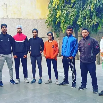 My team. This is a group of my dedicated senior students after a tough training session. We stand together, proud of the hard work we put in every single day.