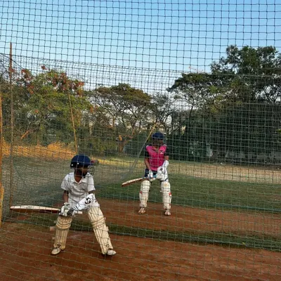 Age is just a number here. An 8 year old and a 43 year old train side by side, sharing a common passion for cricket and a commitment to improving their game.