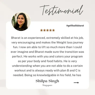 Shilpa's journey was about making fitness fun and adaptable. I always have a plan B and C, because life happens. It's about working with your body and food habits, not against them.