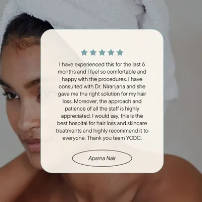 A happy patient shares her 6-month journey with us, highlighting the right solution for her hair loss and the comfortable experience provided by our team.