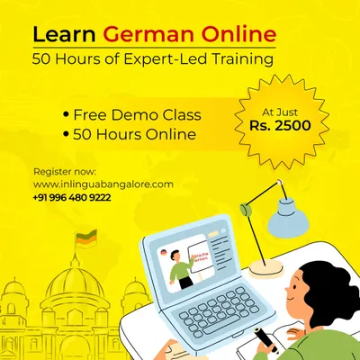 Our 50-hour online German course is specifically designed for college students. For just Rs. 2500, students gain access to expert-led training in one of the most in-demand languages for higher studies and global careers.