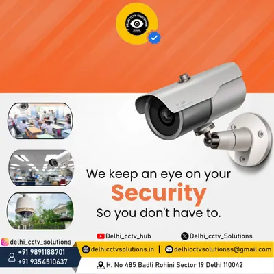 I keep an eye on your security, so you don't have to. This graphic shows examples of my installations in office, retail, and outdoor environments.