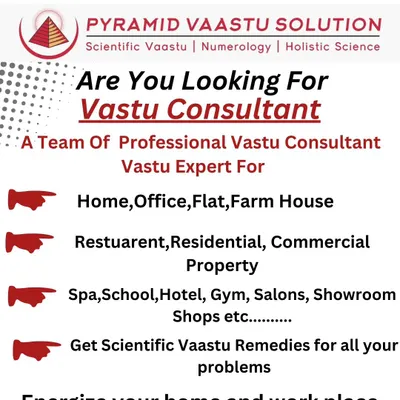 I lead a team of professional Vastu consultants providing scientific Vastu, numerology, and holistic science services. We offer expert guidance for homes, offices, commercial properties, schools, hotels, and more. Contact us to energize your home and workplace with powerful Pyramid Yantra installations.