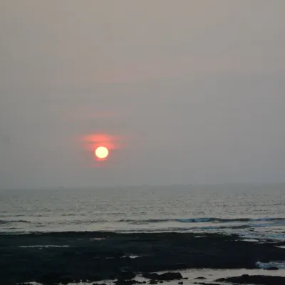 This is the view that makes training here so special. The sun setting over the Arabian Sea provides a serene and inspiring backdrop for our evening sessions.