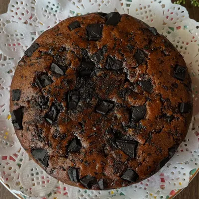 A simple chocolate chunk cake that is pure, flavorful, and completely Jain-friendly. It's a perfect example of how delicious healthy baking can be.
