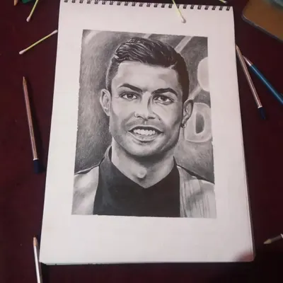 A tribute to a living legend, Cristiano Ronaldo. This is a completed pencil sketch, where I worked on capturing his likeness and the texture of his hair and skin.
