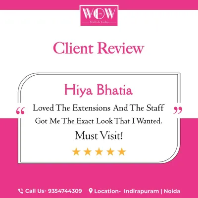 Thank you, Hiya! We are so happy you loved your extensions and that our staff could bring your vision to life. We can't wait to welcome you back!