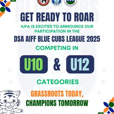 Get ready to roar! We were thrilled to announce our participation in the DSA AIFF Blue Cubs League 2025 with our U10 and U12 teams.