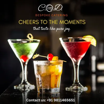 Our beverage service includes a wide range of colorful and refreshing mocktails. We create custom drink menus to match your event's theme, served in stylish glassware to add a touch of sophistication to your bar.