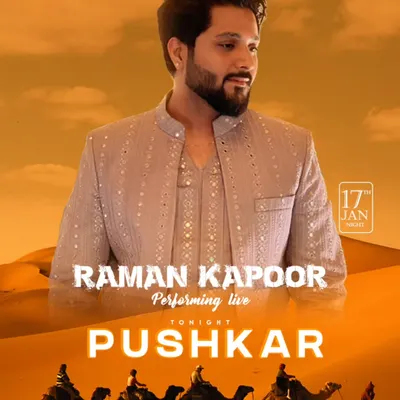 Hello Pushkar! A poster for my live performance in the holy city. Ready to rock the desert tonight.