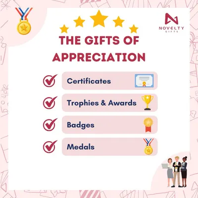 Recognize your hardworking team with the gifts of appreciation. I can provide custom certificates, trophies, awards, badges, and medals to celebrate their success.