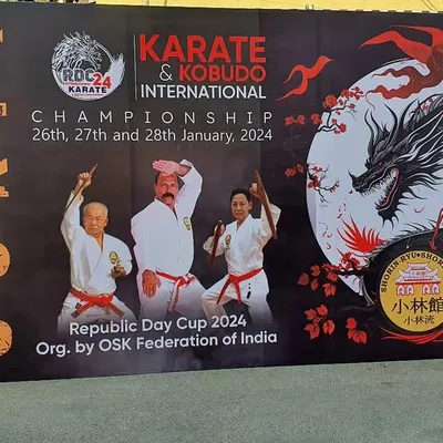 The banner for our RDC24 International Karate & Kobudo Championship. We are proud to host major events that bring together competitors from all over.