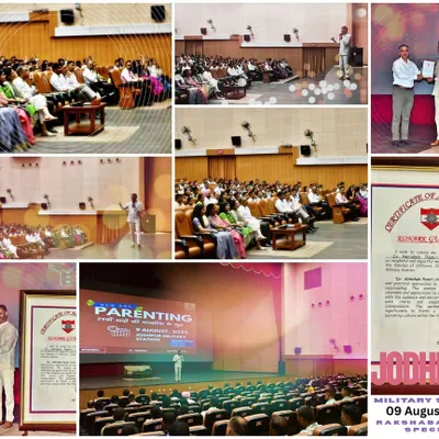 I was honored to lead a parenting workshop for the Indian Armed Forces at Jodhpur Military Station, discussing the unique challenges military families face and providing new-age parenting tools.