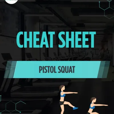 This is our cheat sheet for mastering the pistol squat. It's a tough single-leg exercise, and this guide is here to help you nail it.