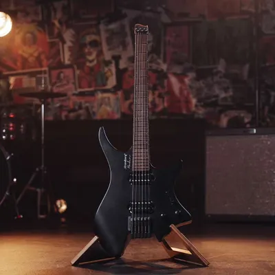 This sleek, black Strandberg electric guitar is an example of the high-end instruments we stock. We can help you find the perfect guitar for your style.