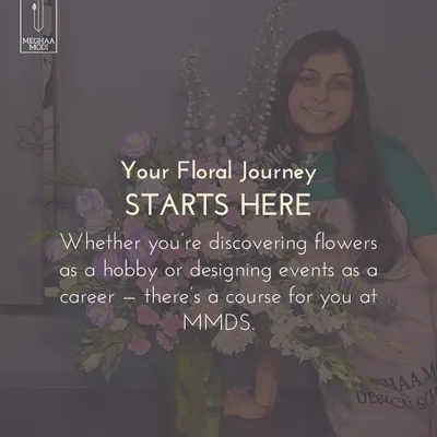 Your floral journey starts here. Whether you're discovering flowers as a hobby or aiming to design events as a career, there’s a course for you at my school.