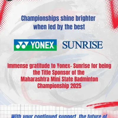 Securing title sponsors like Yonex-Sunrise is a critical part of organizing a successful championship. This graphic is a testament to the strong relationships I have built and my ability to attract major brands to support our events.