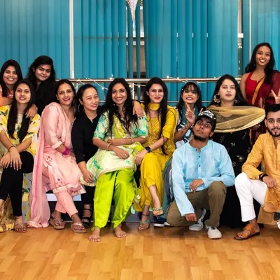 Our wonderful Aura family dressed in their festive best for our Diwali celebration. This group photo captures the warmth and togetherness of our students and instructors.