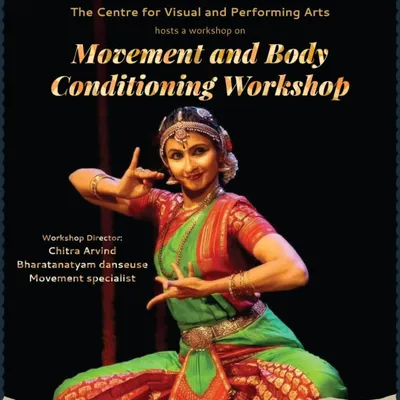 The poster for a Movement and Body Conditioning workshop I directed at RV University. These sessions are designed for dancers of all styles to improve their physical capabilities.