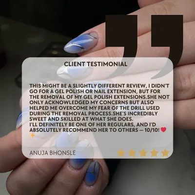 This review means so much. I'm so glad I could help this client overcome her fear of the drill during the removal process. Your comfort is always my top priority.