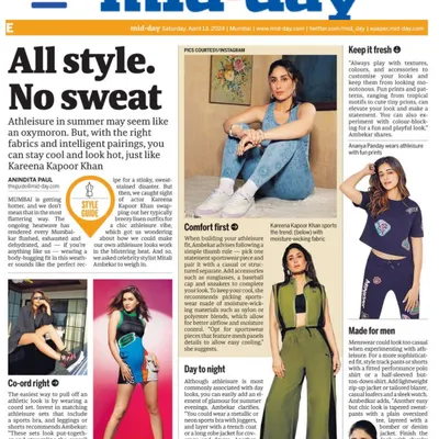 I was happy to be featured in Mid-Day, sharing my tips on how to style athleisure and sportswear for occasions beyond the gym.