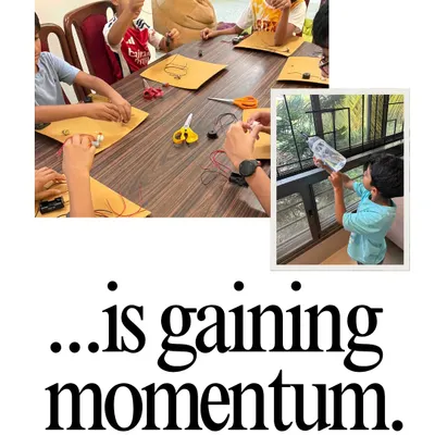 This is what momentum looks like. From a small group of kids learning about circuits to a young boy testing his water rocket, our community of makers is growing every day.